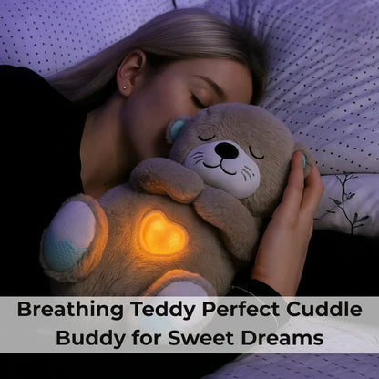 Breathing Teddy Bear with Soothing Music, Comfort Plush